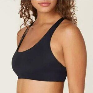 NWT Andie Swim The Caledonia Bikini Top Womens L Black